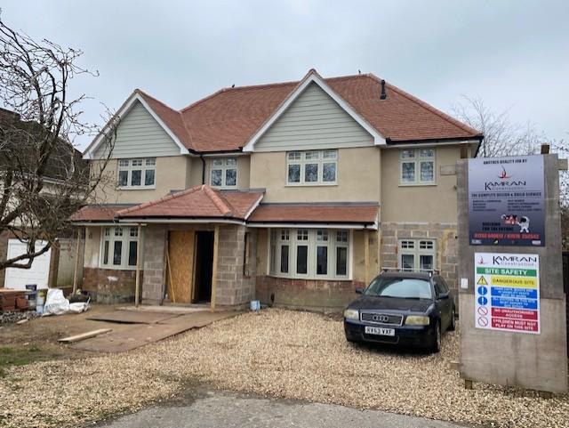 Bungalow transformed with two floors and side extension